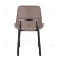 Braune Kunstleder -Leder -Armless -Ventura -Stühle